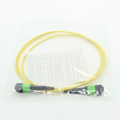 Single Mode 2m MPO Optical Cable 12 Core Bundled 120N